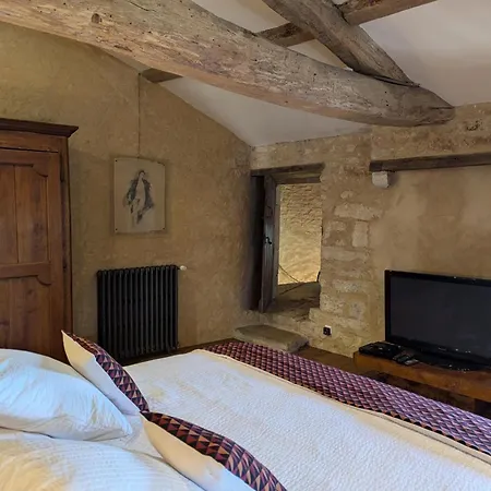 Prieure Du Xveme Restaure, Jardin Clos De 2000 M², Piscine, Cheminee, Wifi Fibre, Proche Eglise - Fr-1-653-219 Semesterbostad Beaulieu-sur-Sonnette