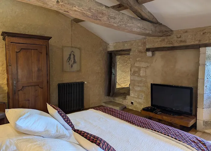 Prieure Du Xveme Restaure, Jardin Clos De 2000 M², Piscine, Cheminee, Wifi Fibre, Proche Eglise - Fr-1-653-219 Ferienhaus Beaulieu-sur-Sonnette